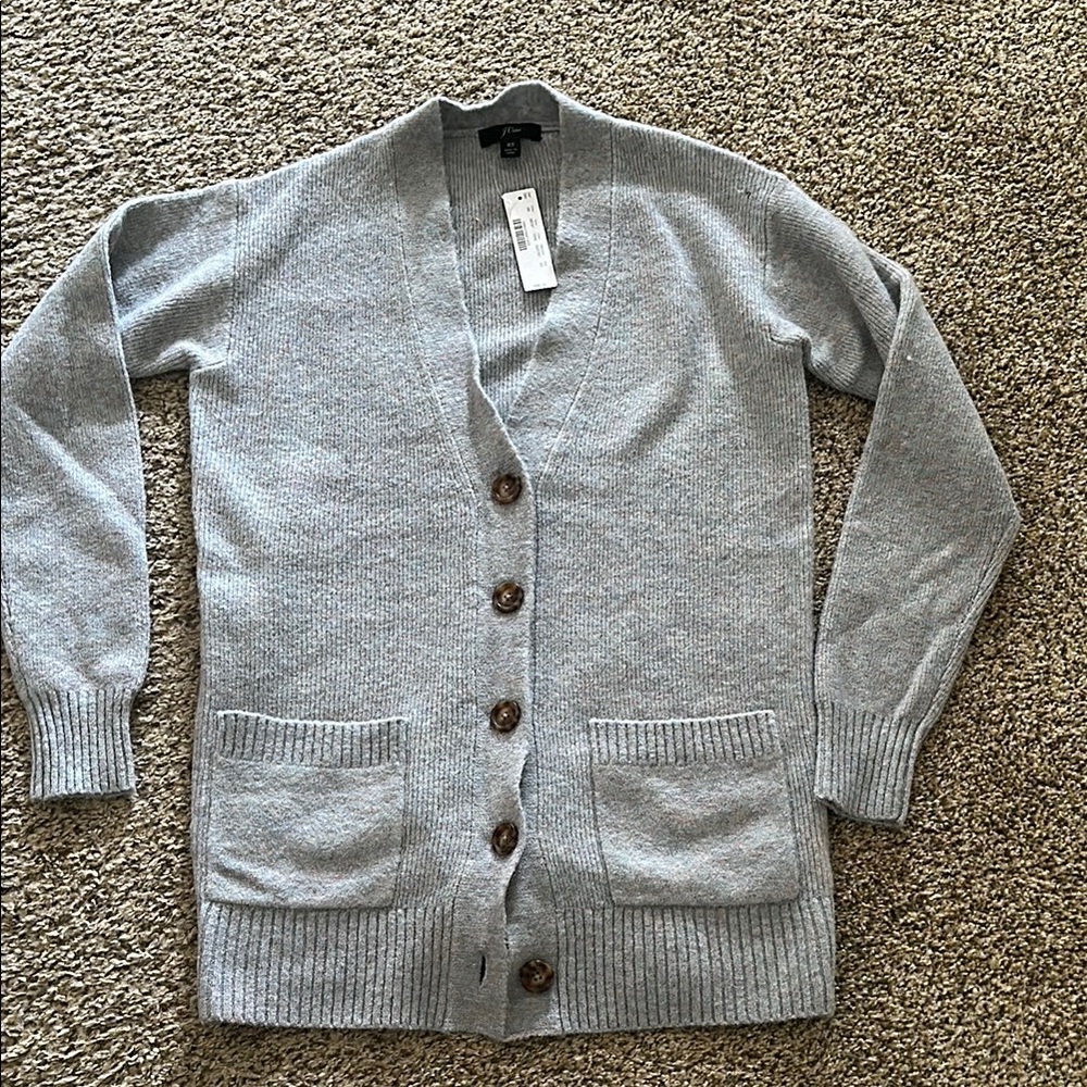 J.Crew light blue cardigan - Picture 1 of 5
